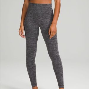 Lululemon heathered black align high rise pant 28”